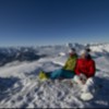 Skifahren in Fieberbrunn – Skifahrer auf Gipfel