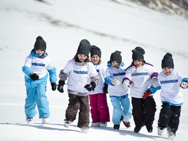 Kinder im Skigebiet Galtür