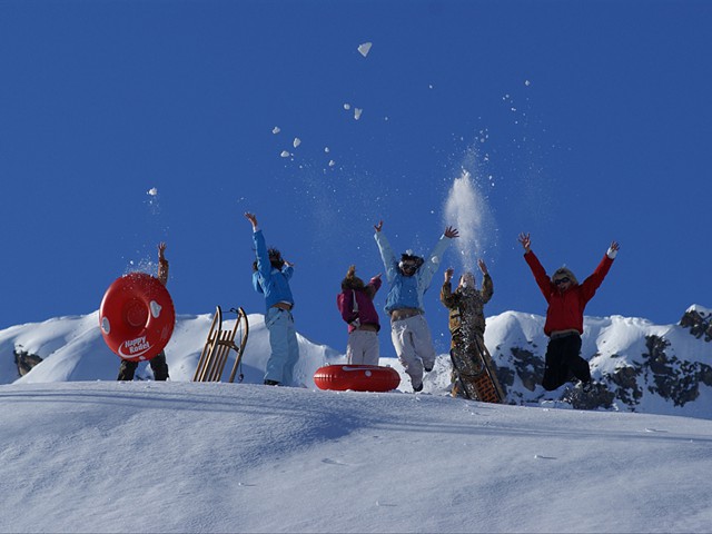 Schneespaß im Skigebiet Galtür