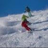 Skifahrer im Skigebiet Galtür
