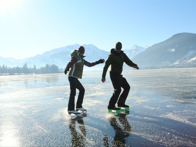 Eislaufen am See