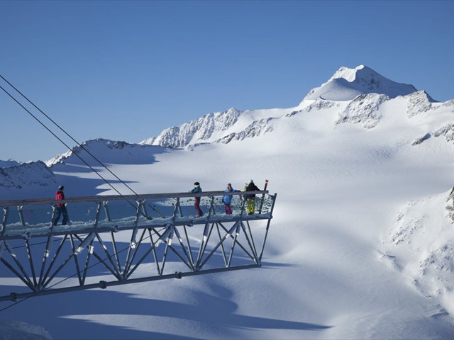 Aussichtsplattform Tiefenbachsteg – Skigebiet Sölden
