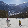 Skifahrer im Skigebiet Sölden, Ötztal