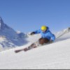 Skifahrer im Skigebiet Zermatt
