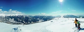 Skifahrer in Bad Kleinkirchheim