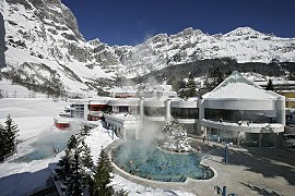 Leukerbad Burgerbad im Winter