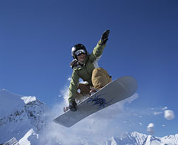 Snowboarden in Adelboden