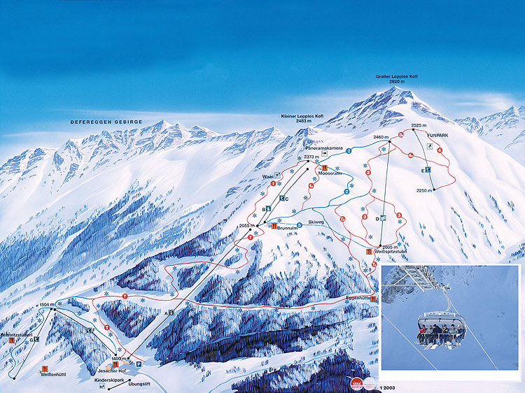 Pistenplan Defereggental