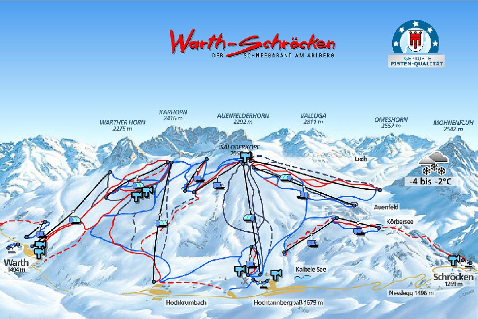 Pistenplan Elbigenalp