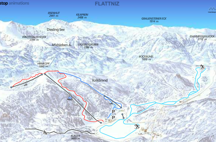 Pistenplan Flattnitz