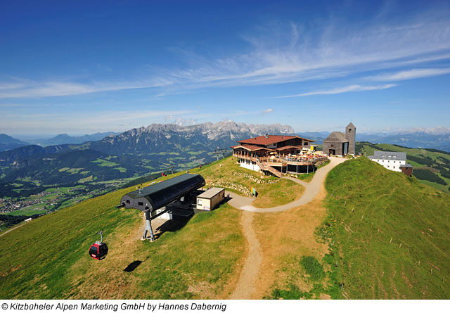 Hopfgarten – Gipfelrestaurant mit Panorama der Hohen Salve