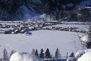 Huben im �tztal im Winter