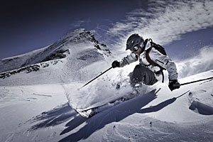 Skifahren auf dem Kitzensteinerhorn