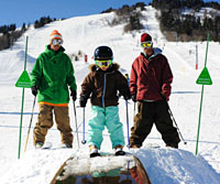Snowpark im Skigebiet Les 3 Vallées
