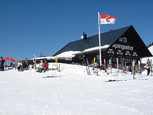 H�tte im Skigebiet Lofer