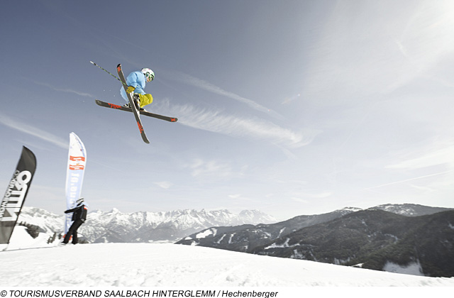Snowpark auch für Freeskier – Saalbach Hinterglemm