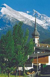 Kirchturm in Scharnitz