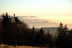 Blick vom Kandel auf die Vogesen
