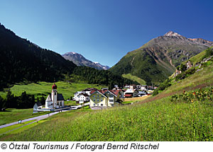 Blick auf Vent, �tztal - Sommer