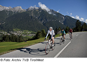 Radfahren in Tobadill, Ferienregion TirolWest