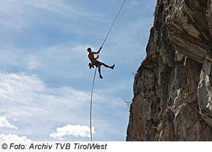 Klettern in Zams, Ferienregion TirolWest