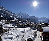 Autofreier Ort im Top Skigebiet Wengen