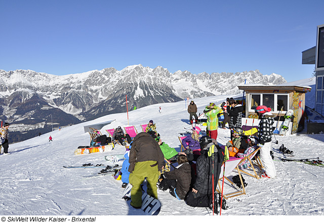 Snowboarden im Skigebiet Wilder Kaiser - Brixental