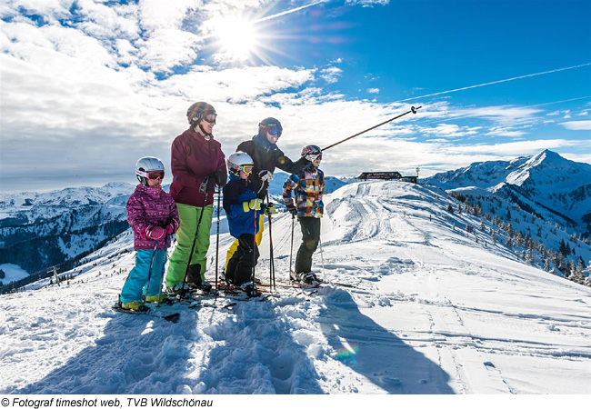 Familienurlaub im Skigebiet Wildschönau
