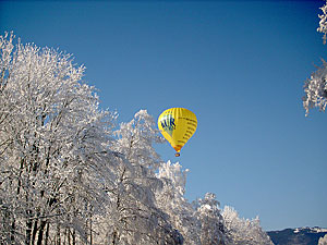Ballonfahrer am Wolfgangsee