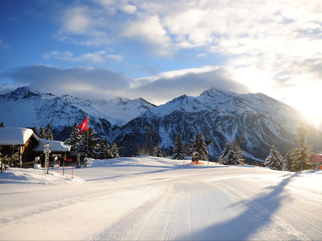 Tolle Pisten im Skigebiet Arosa