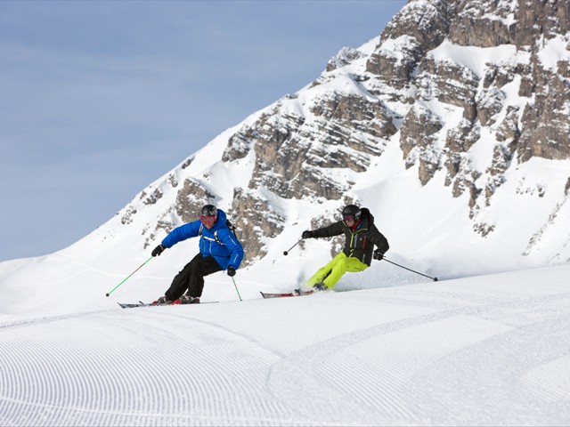 Pistenraudis im Skigebiet Brandnertal