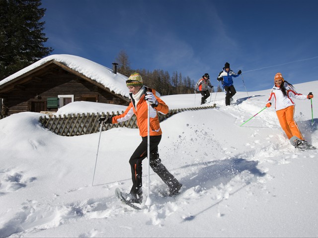 Schneeschuhwandern im Skigebiet Brandnertal