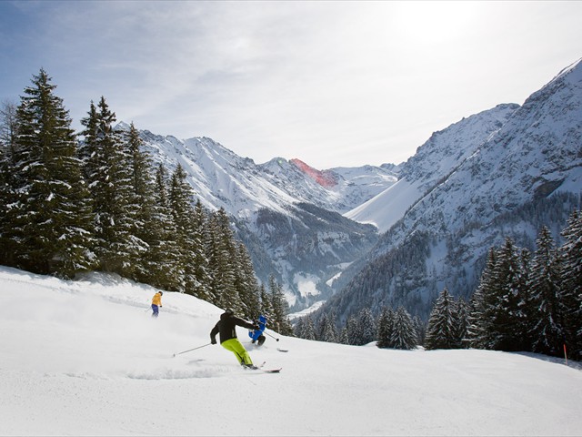 Das schöne Skigebiet Brandnertal