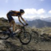 Mountainbiker im Sommerurlaub in Ischgl