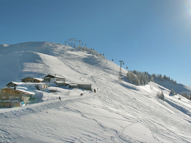 Skigebiet Kitzbühel Kirchberg Abfahrt Fleckalm