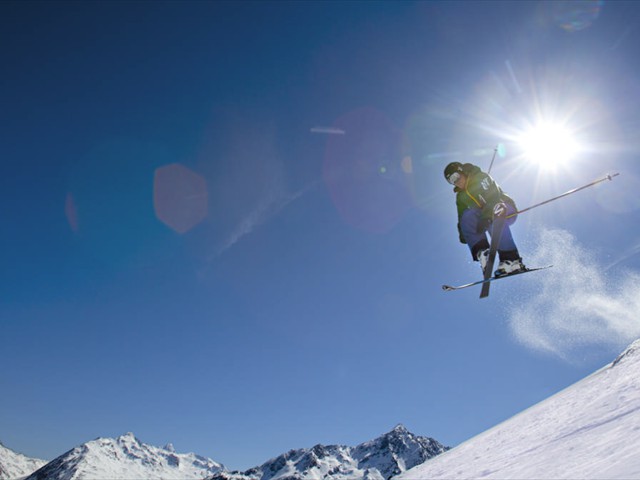 Gaislachkogl Gletscher, Freeskier in Sölden