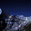 Sölden, Gletscher bei Nacht