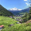 Der Ort Sölden im Ötztal im Sommer