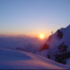 Sonnenuntergang über der Bergwelt von St. Anton am Arlberg