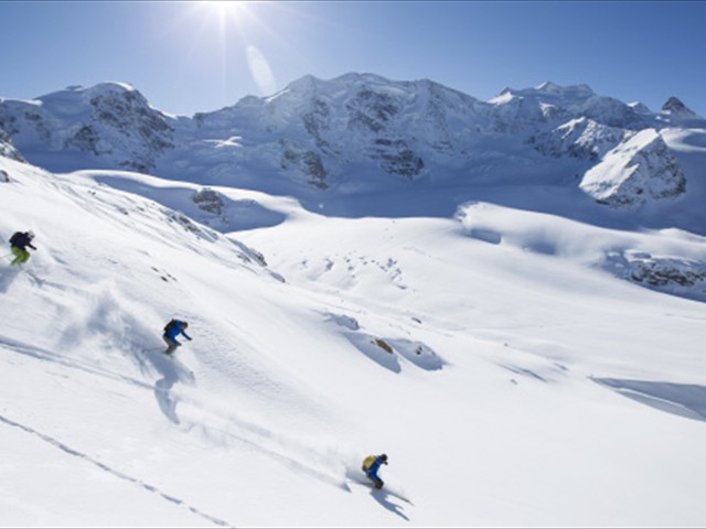 ENGADIN St. Moritz: Gletscherabfahrt Diavolezza