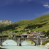 ENGADIN St. Moritz: Bruecke des Dorfes S-chanf
