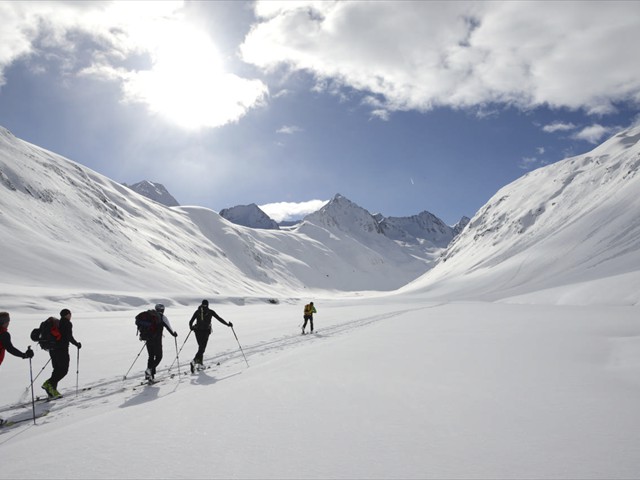 Skirunde Rotmoostal in Vent, Ötztal