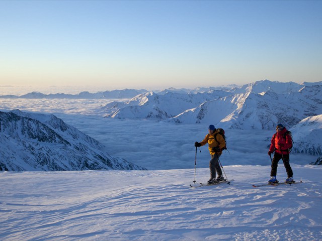 Skitouren im familieren Skigebiet Vent, Ötztal