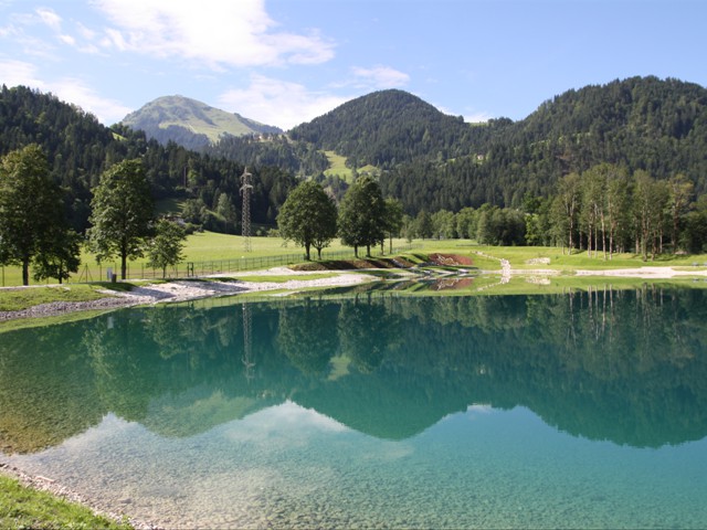 Wilder Kaiser Ahornsee im Sommer