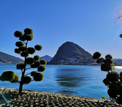 Luganer See in der Schweiz