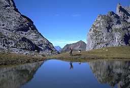 Montafon Bergsee mit Schweizertor