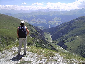 Wandern in Obersaxen, Graubünden
