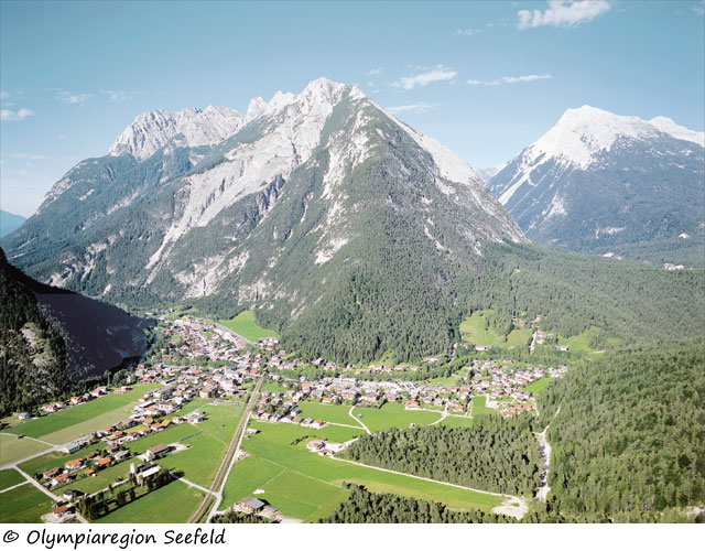 Scharnitz in der Olympiaregion Seefeld in Sommer