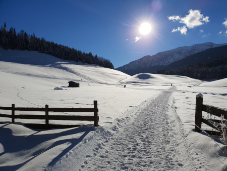 Winterlandschaft im Ridnauntal, Südtirol