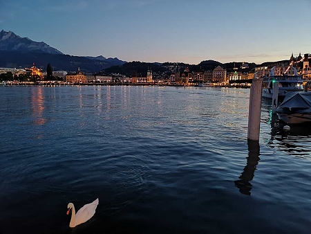 Luzern Abendstimmung am Vierwaldstätter See